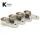 Thickened Zinc Alloy Bracket Oval Tube Holder for Cloth Hanger D16mm Nickel Plated