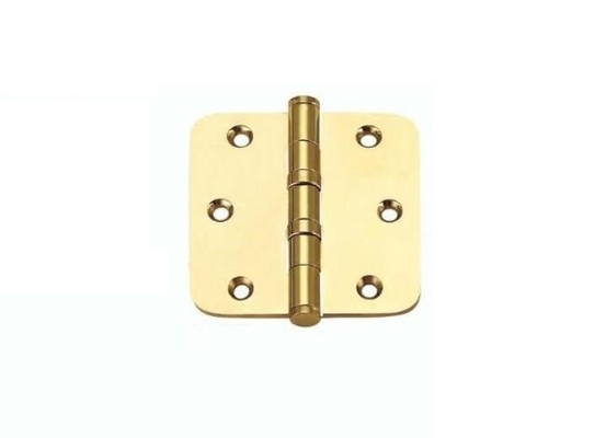 Pure Brass Flat Cabinet Door Hinges With Round Corner And Ball Bearing 3"/4"Commercial heavy duty door hinge